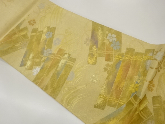 JAPANESE FUKURO OBI / WOVEN SAKURA